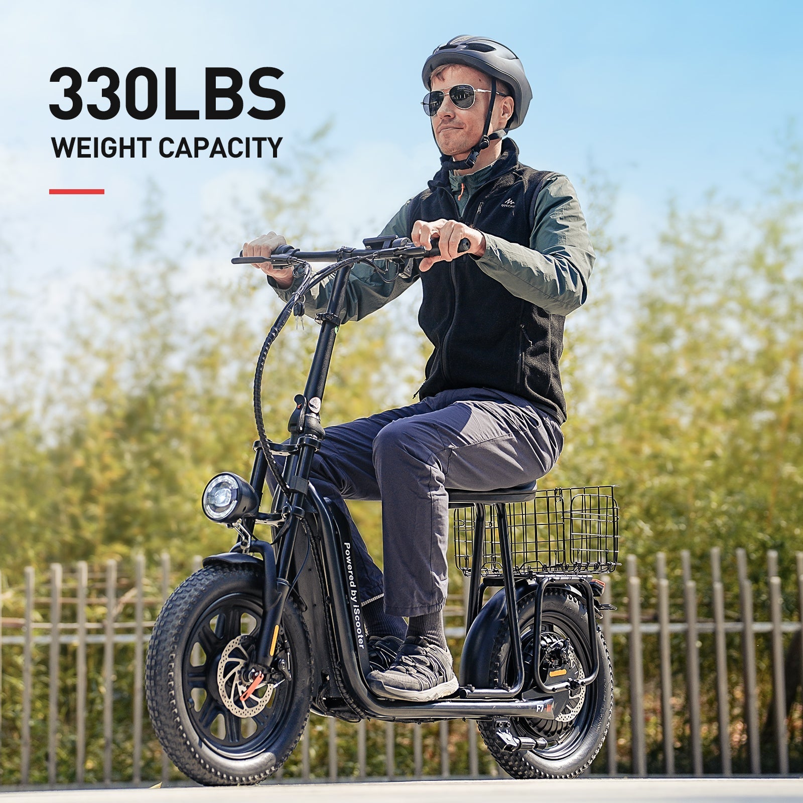 F7 Electric Scooter 1000W with Seat 28 MPH & 45 Miles