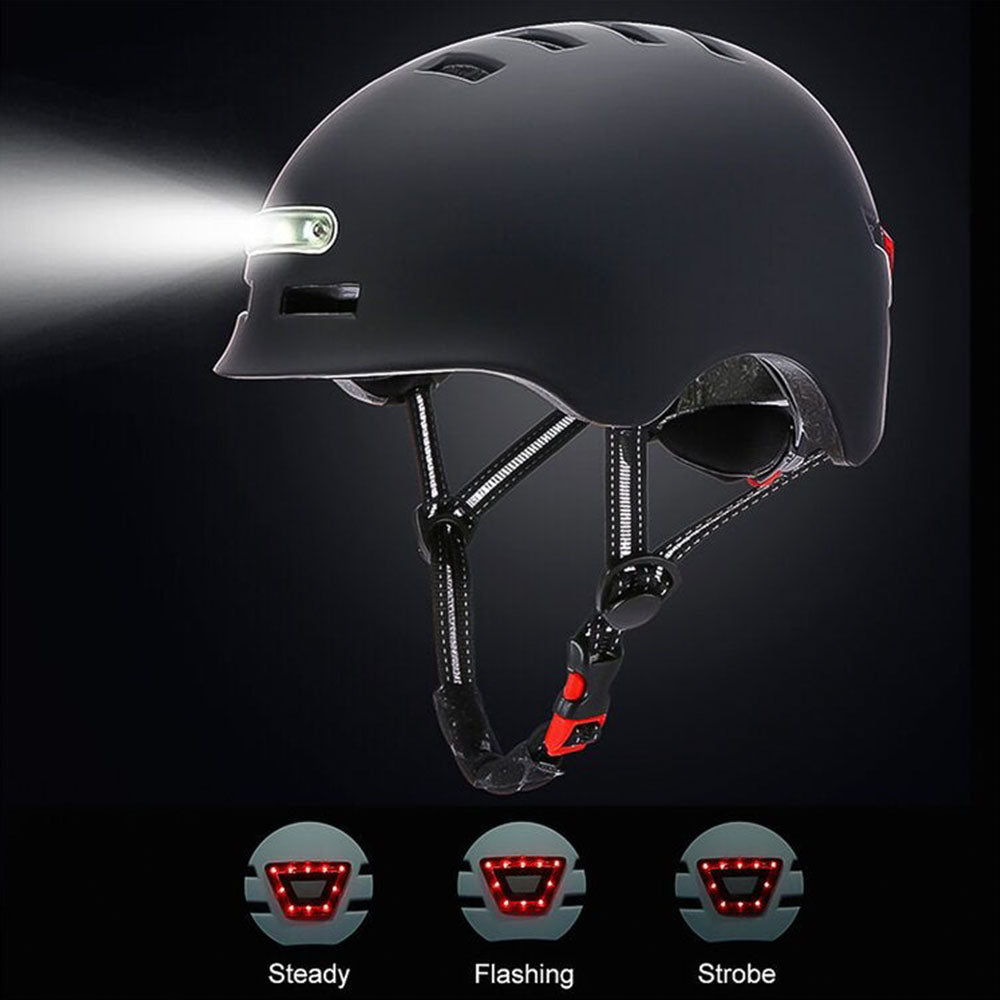 Electric Scooter Helmet with LED Light