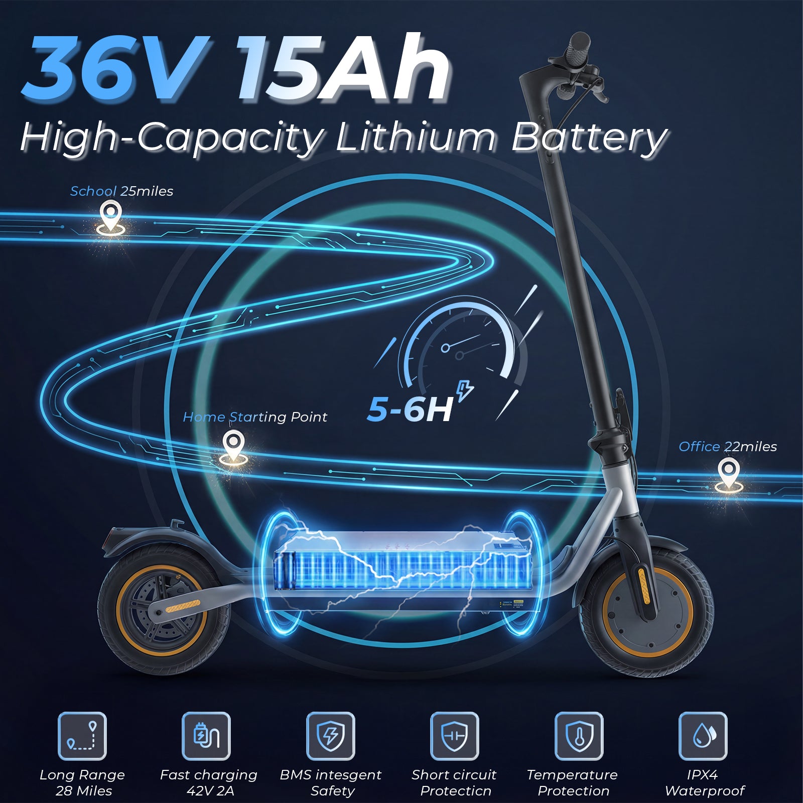 D3Max Electric Scooter 1000W Powerful Motor