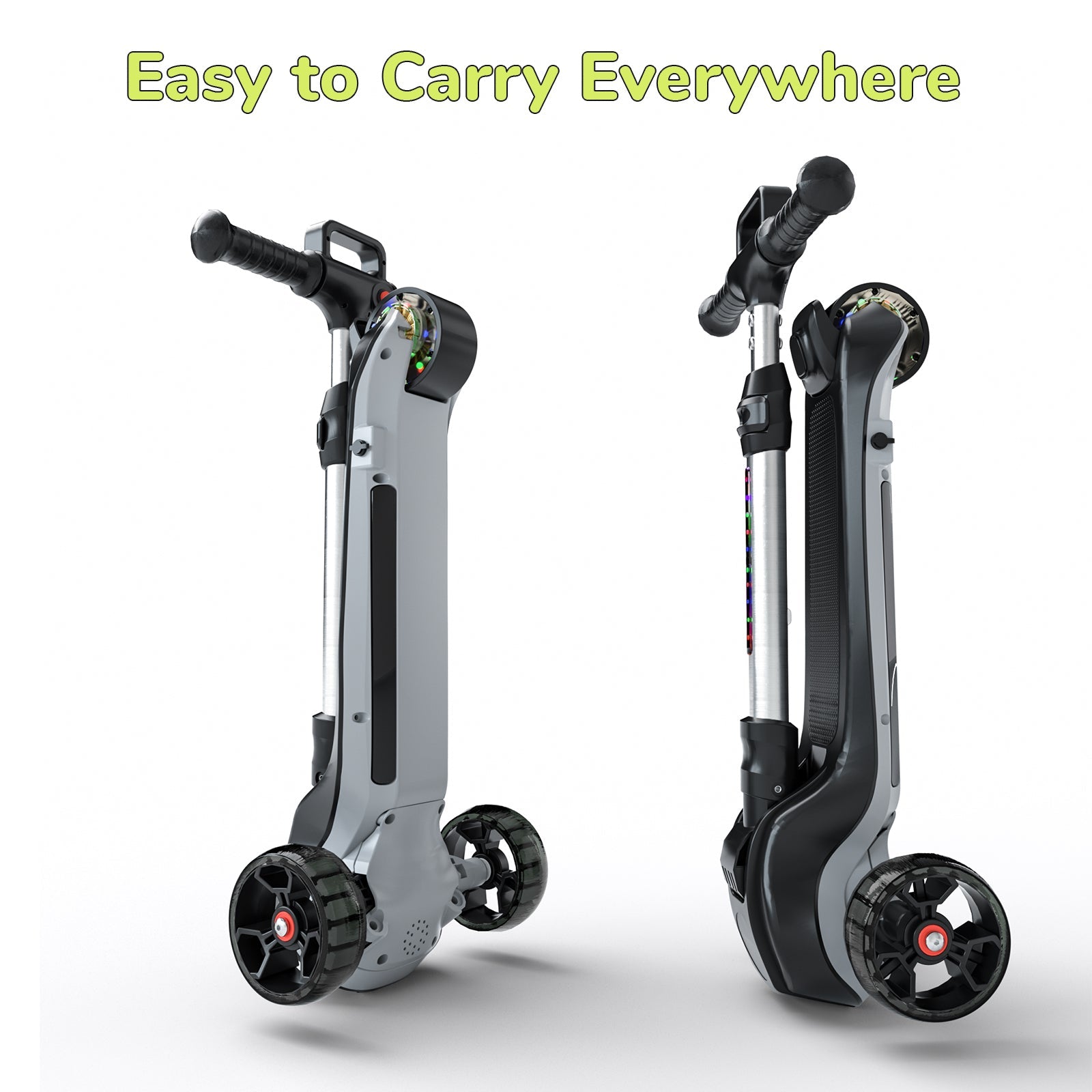 iK2 3-Wheel Electric Scooter Adjustable Height for Kids Ages 3-8 Unique Gift