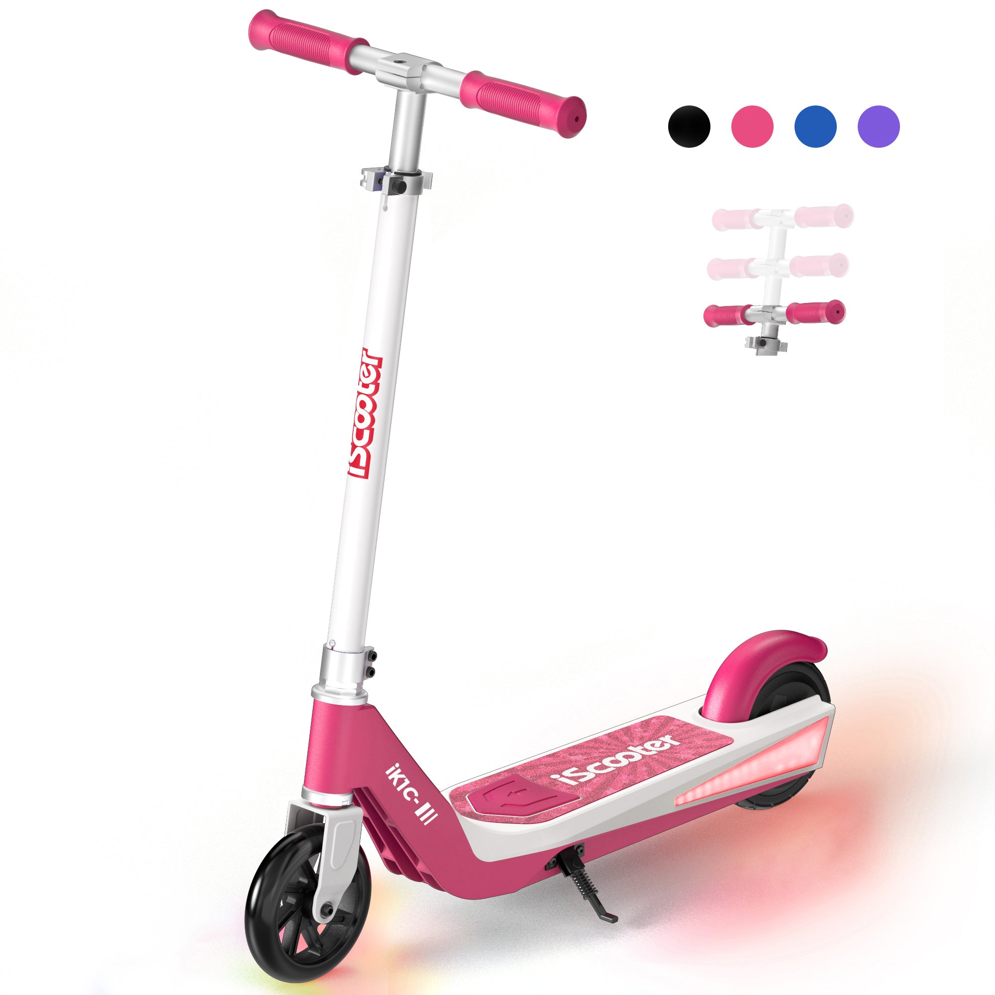 iK1 Electric Scooter for Kids Aged 6-10, Magnetic Safe Charging