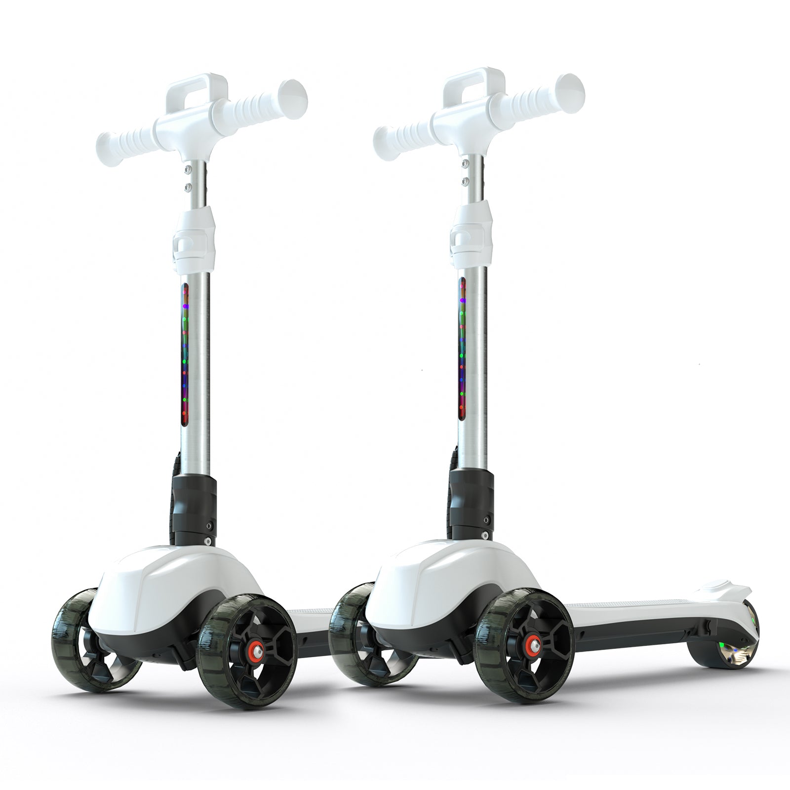 iK2 3-Wheel Electric Scooter Adjustable Height for Kids Ages 3-8 Unique Gift