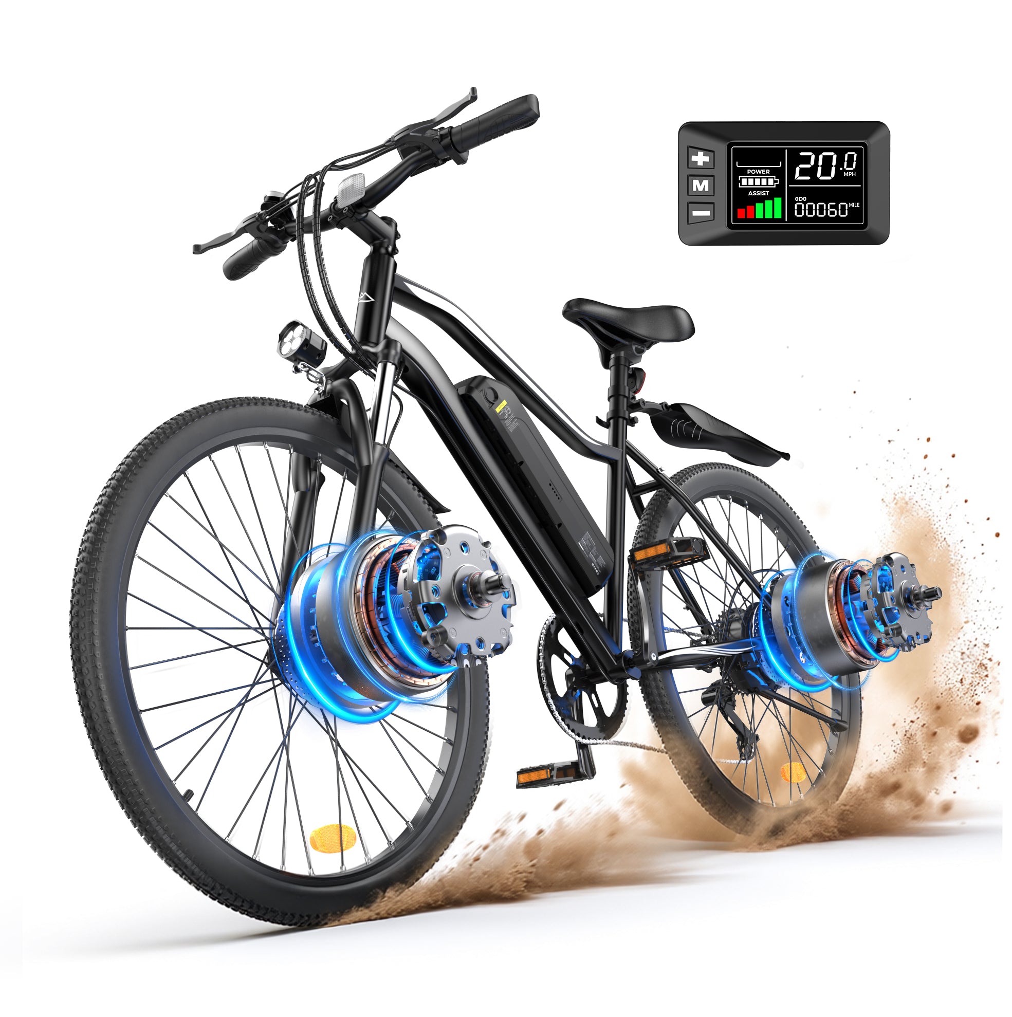 motorized bicycle electric EB3 500W Motor Bike for Adults The Urban Explorer E PHNHOLUN 2000W Fat-Tire Electric-Bike for