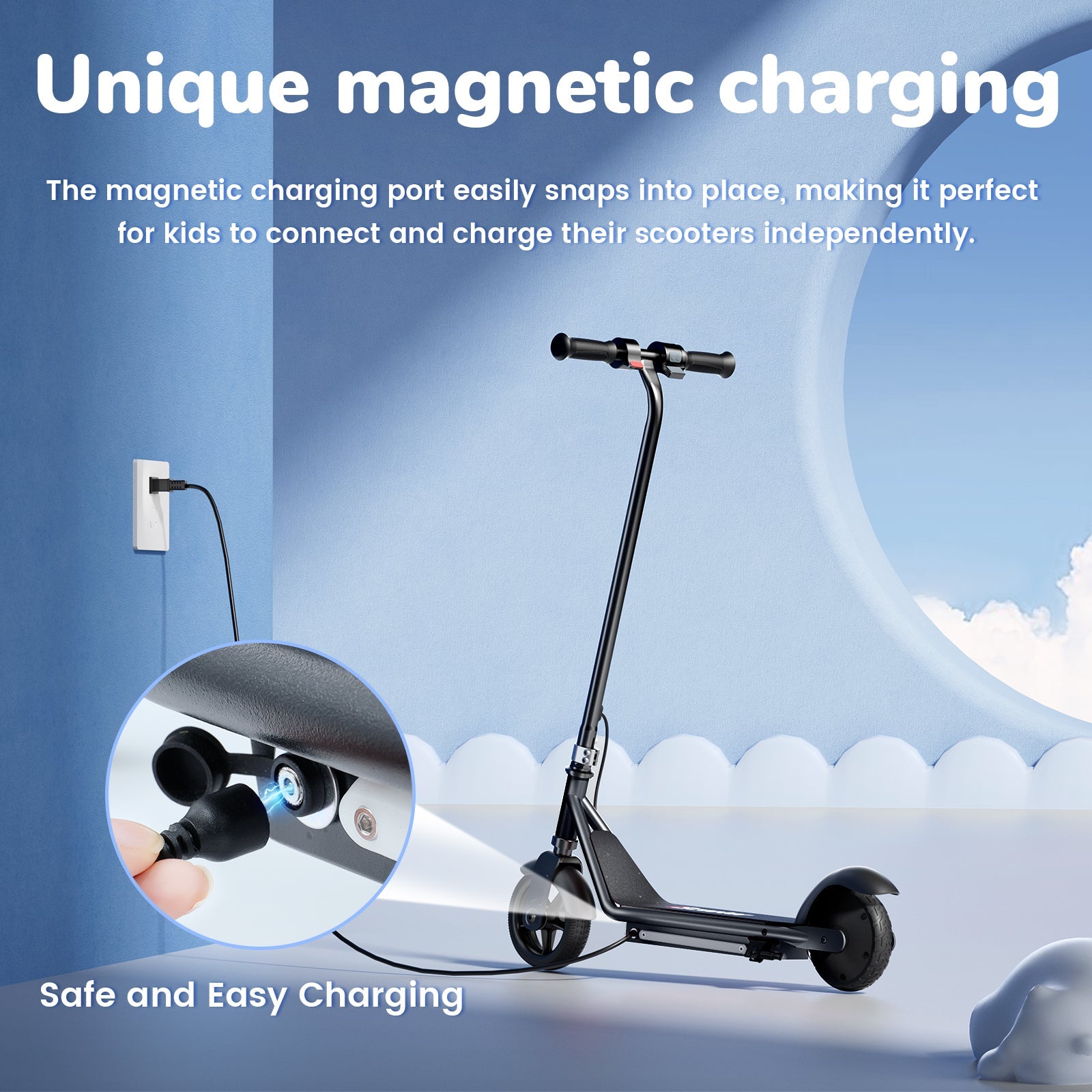 iK3 Electric Scooter, 150W Motor, LED Display for Kids Ages 6-14