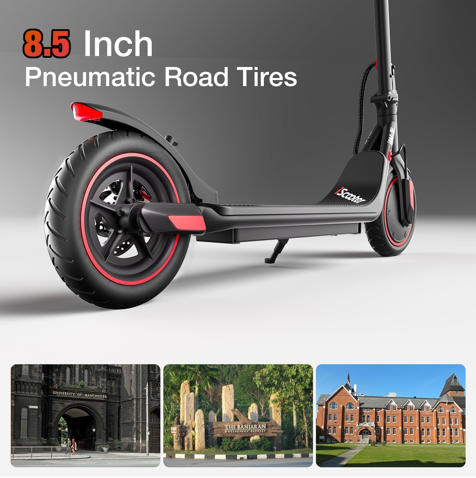 i8M Electric Scooter 15 Miles Long Range, 19 MPH Top Speed