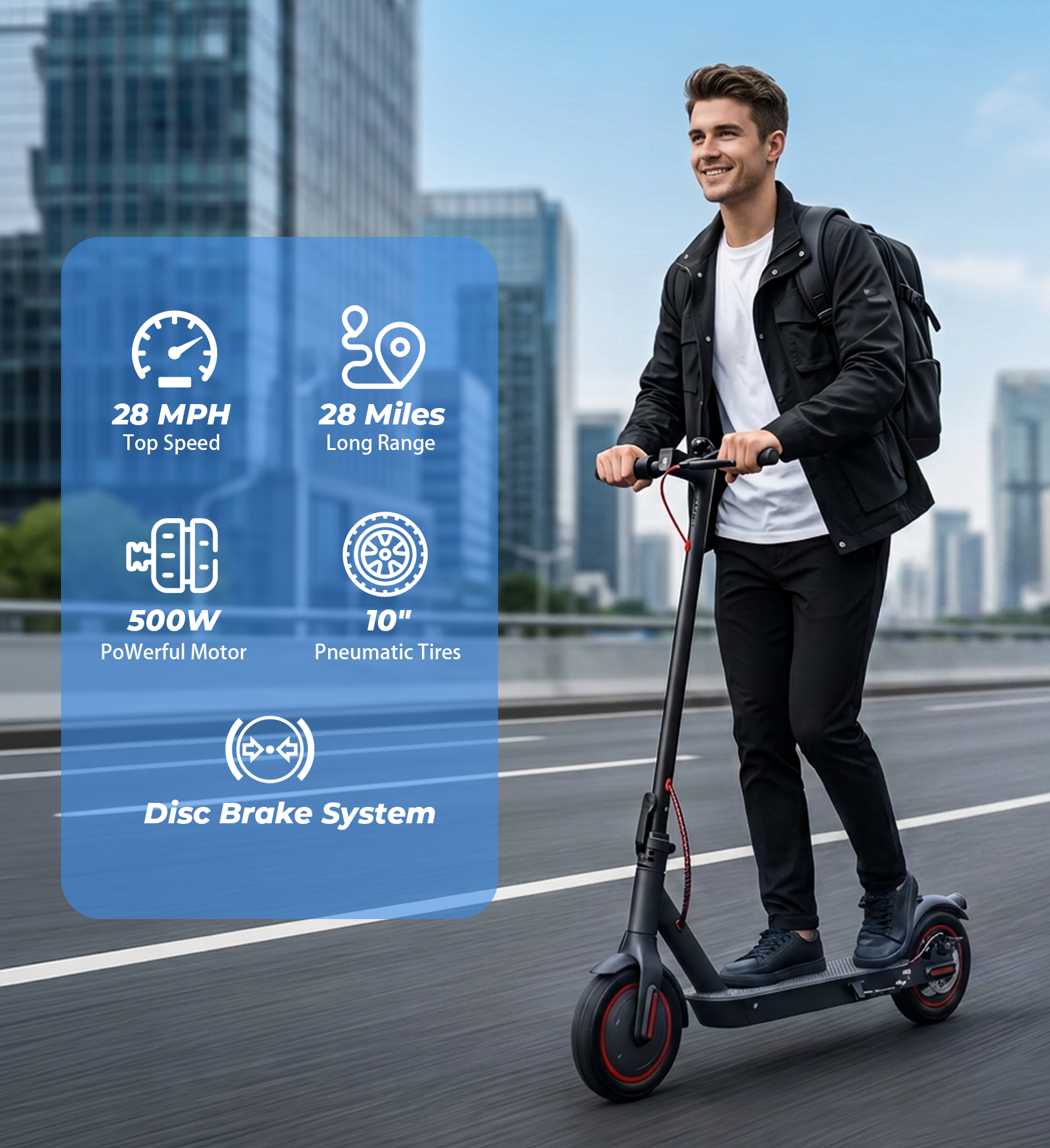 X3Max Electric Scooter for Adults 500W Motor