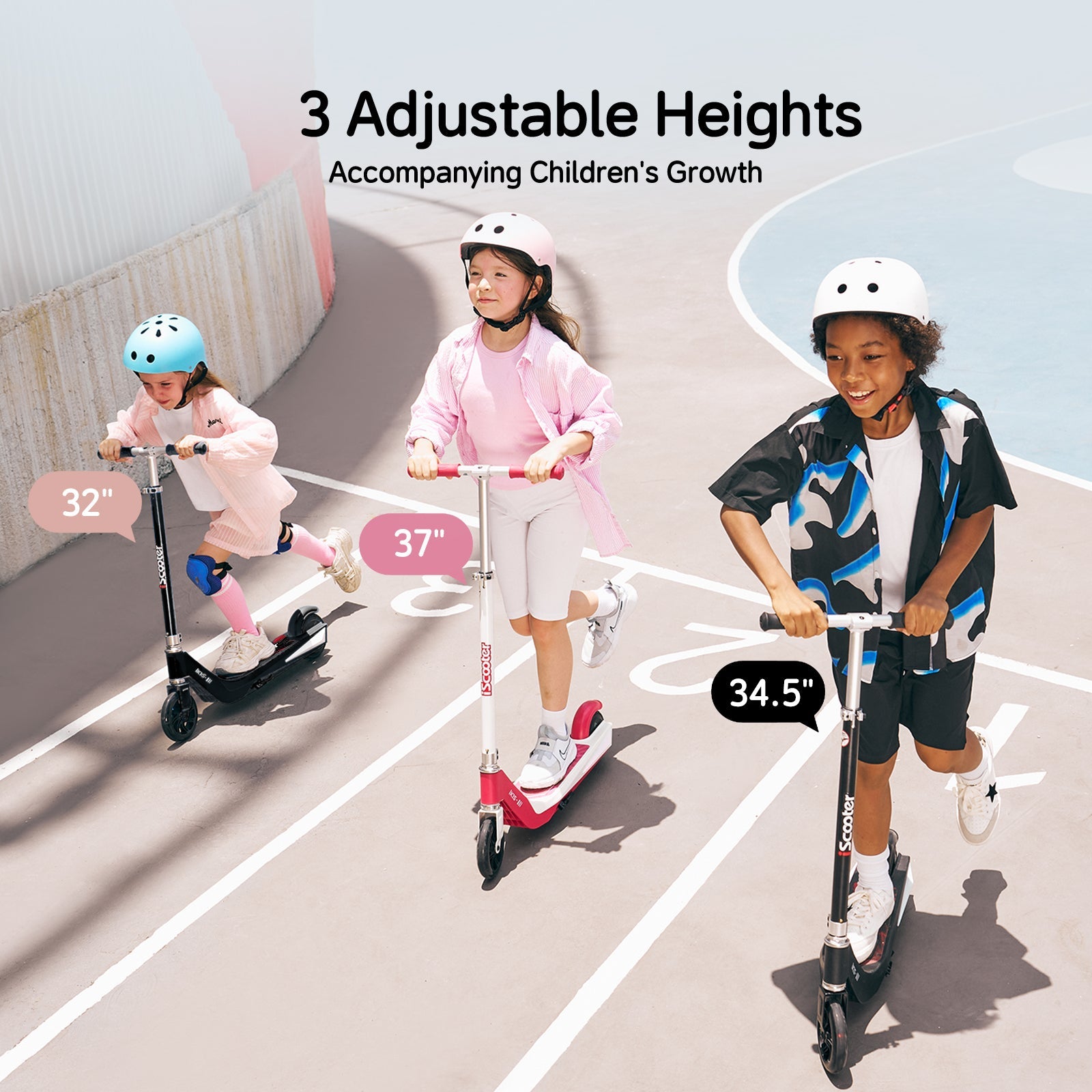 iK1 Electric Scooter for Kids Aged 6-10, Magnetic Safe Charging