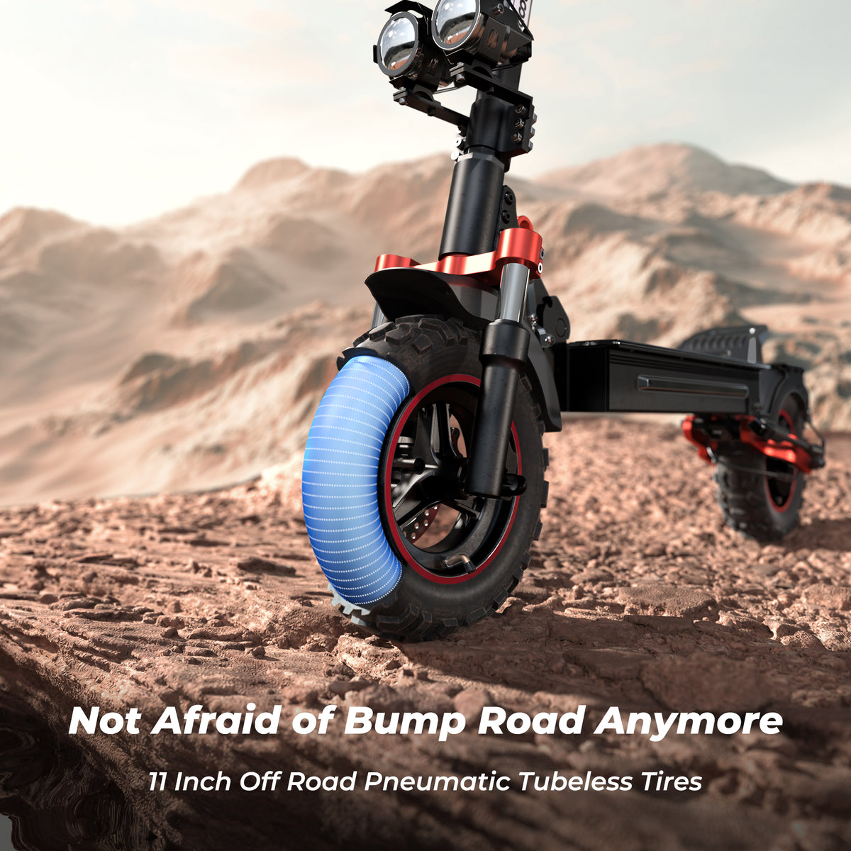 iX5S 1000W Electric Scooter 11" Off-Road Tires