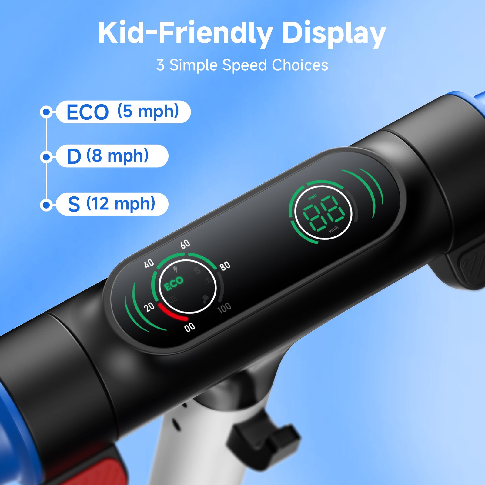 S4 Electric Scooter for Kids Ages 6-14, 200W Foldable Kids Electric Scooter
