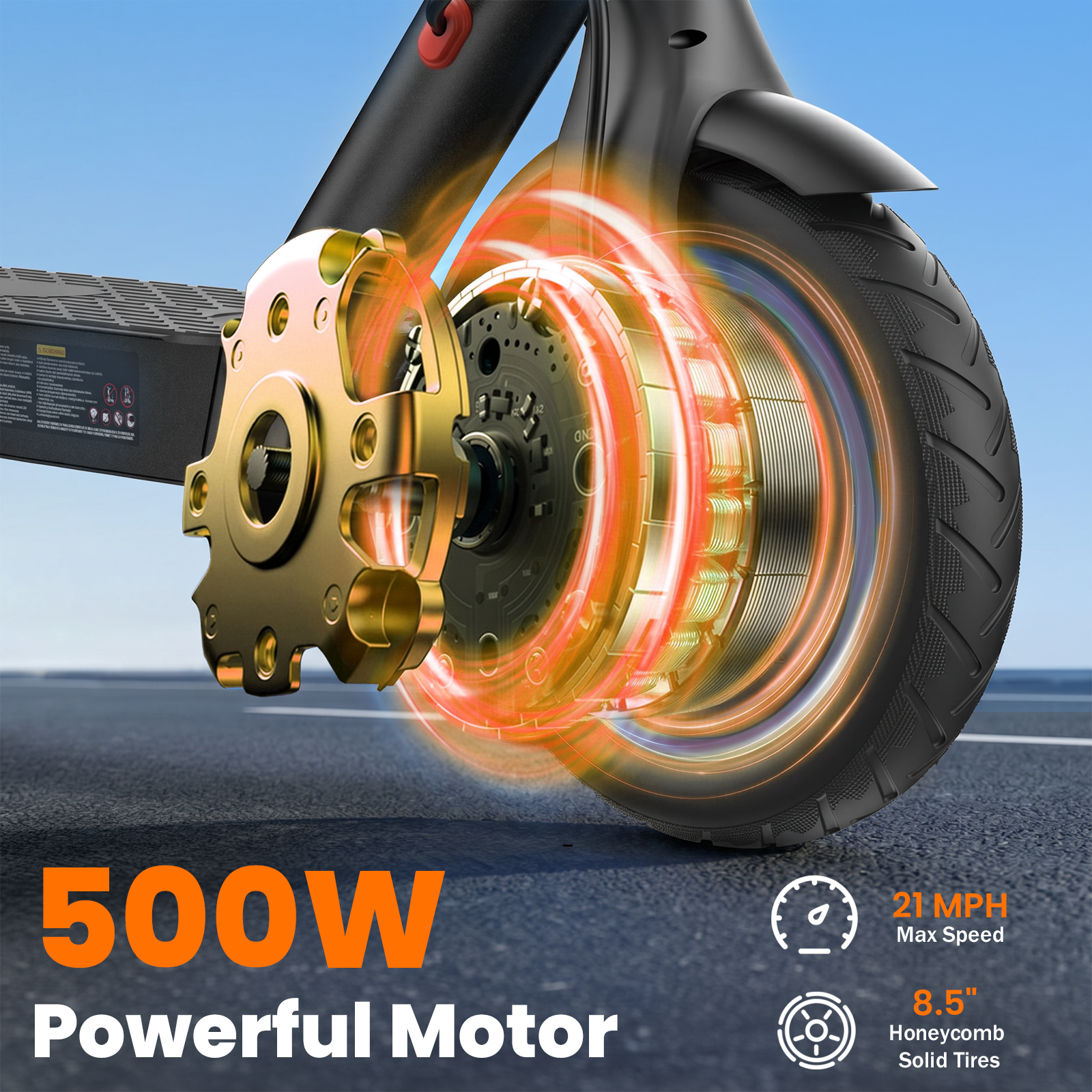 X3LR Electric Scooter 500W Motor