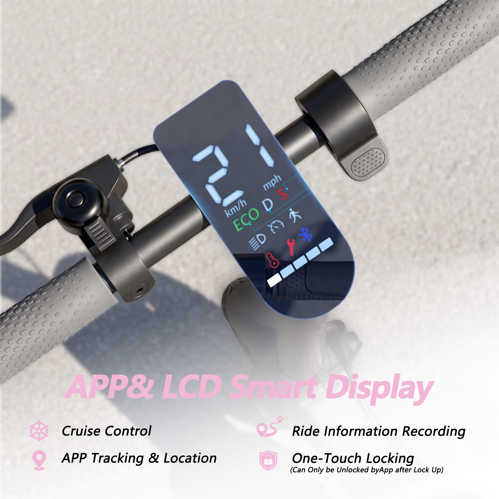 8.5"Electric Scooters,350W Adult Foldable Electric Scooter, Up to 18 MPH &24-34km Long-Range Portable Commuting Scooter