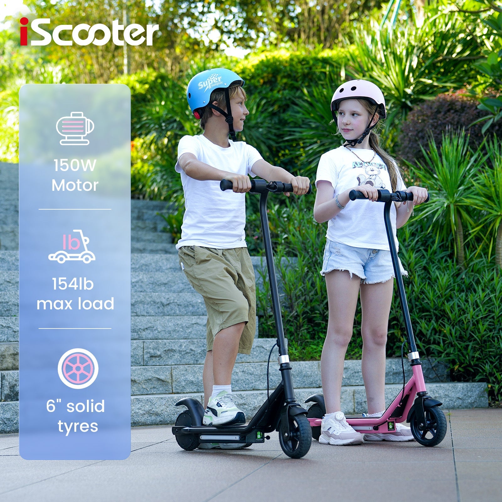 iK3 Electric Scooter, 150W Motor, LED Display for Kids Ages 6-14
