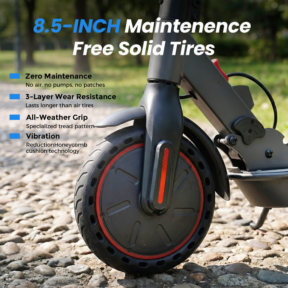 21MPH Electric Scooter for Adults,500W Peak Motor,36V 7.8Ah Battery,15-21 Miles Range,Foldable Design,Disc Brake,LED Headlight,Black