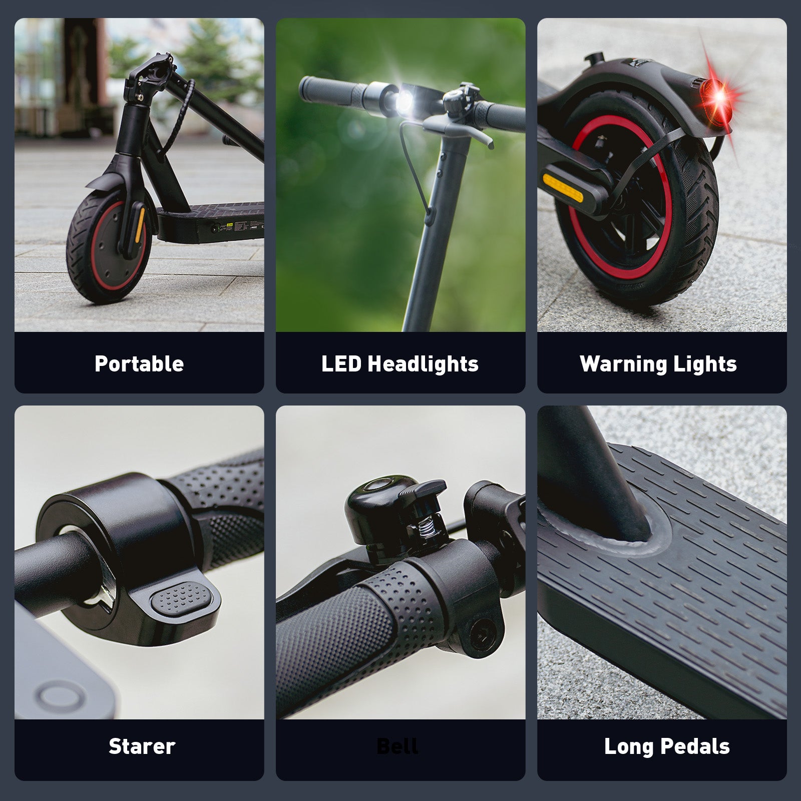 Electric Scooter with APP Control, LED Display,21 Miles Foldable Commuter E-Scooter for Adults,8.5" Pneumatic Tires,3 Gears and Headlight