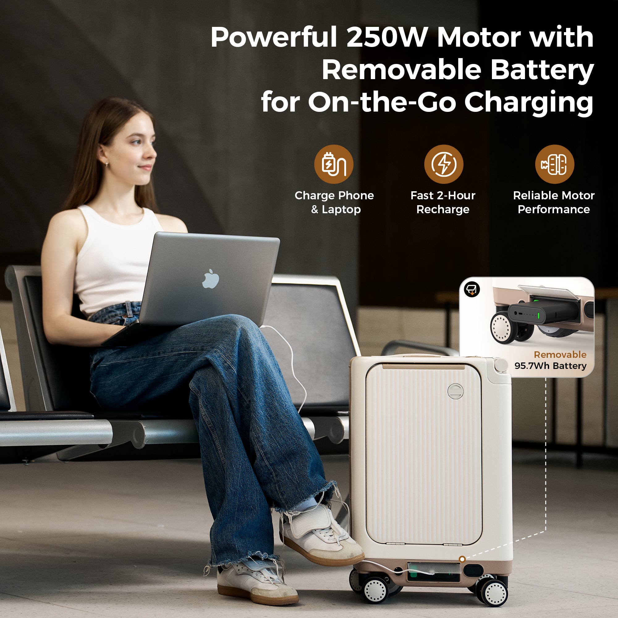 Electric Rideable luggage-20 inch 38L Large capacity