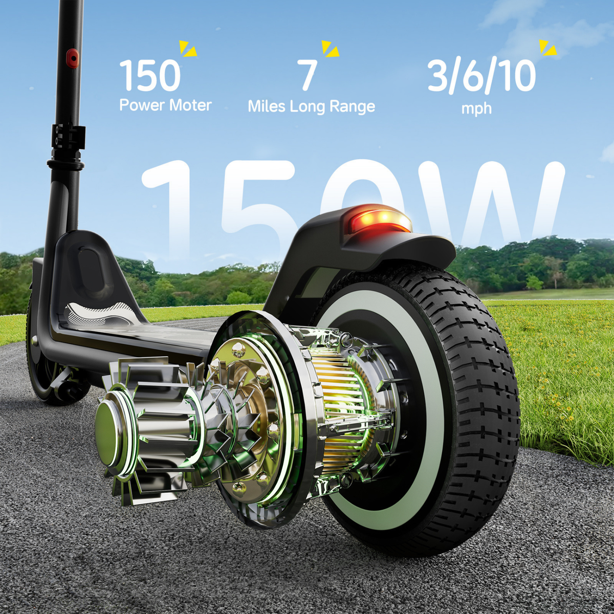 EK6 Electric Scooters for Kids Ages 6-14