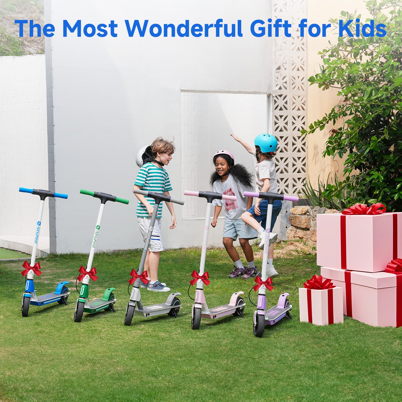 S4 Electric Scooter for Kids Ages 6-14, 200W Foldable Kids Electric Scooter