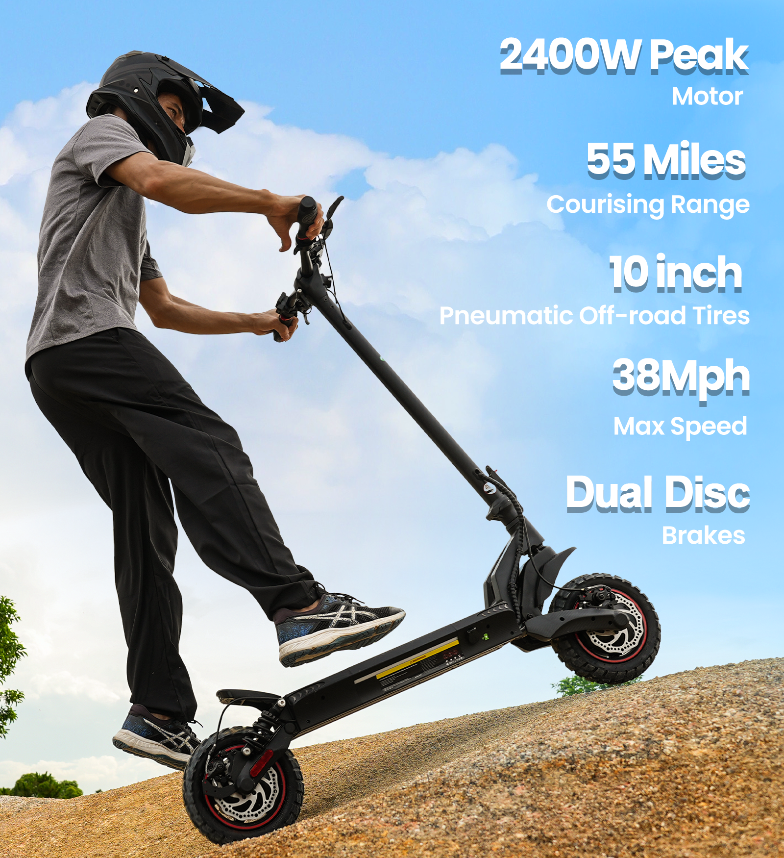 M7Pro Off-Road Scooter for Adults, 2000W Dual Motor
