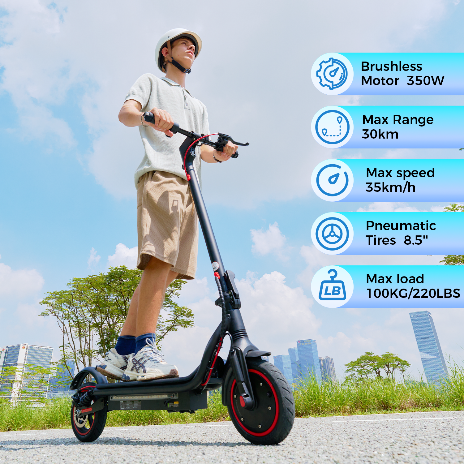 X7 Electric Scooter Commuting 350 Motor for Adults