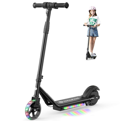 S2 Electric Scooter Colorful Lights Adjustable Speed and Height for Kids Ages 6-14