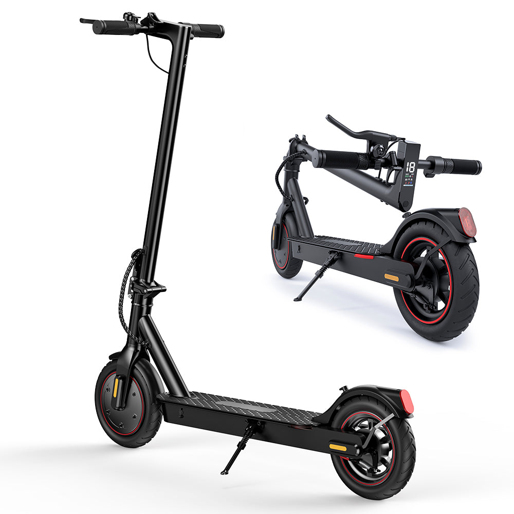 500W Peak Electric Scooter for Adults, Max 19mi Range 350W Escooter, 18mph 8.5in Tires Commuting E-Scooter, Cruise Control, Portable Folding Design, IW3