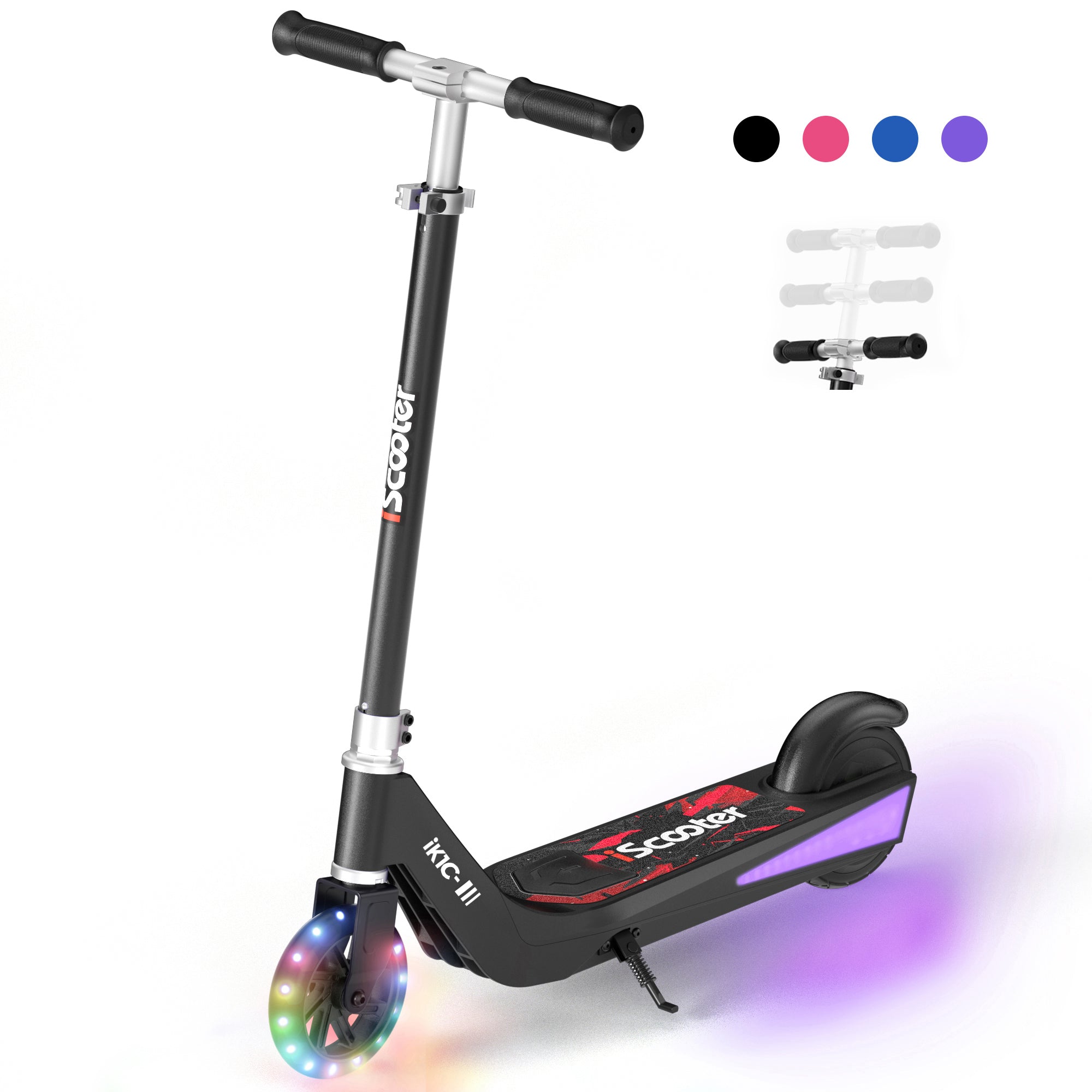 iK1 Electric Scooter for Kids Aged 6-10, Magnetic Safe Charging