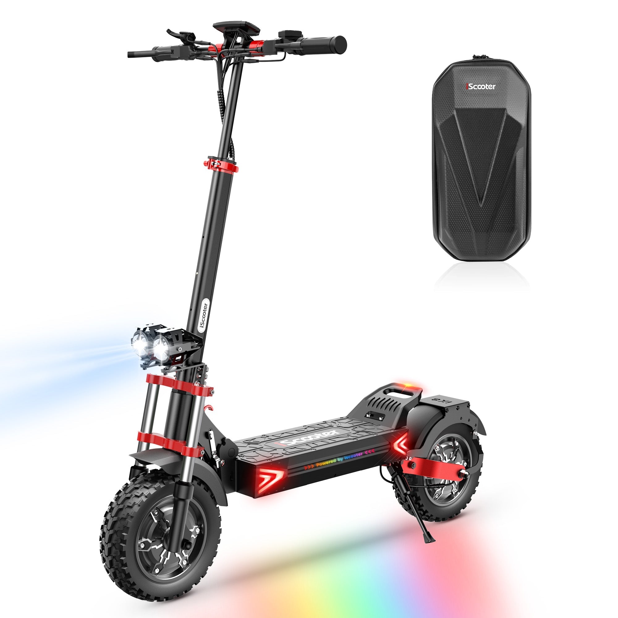iX8 Off-Road Tires Electric Scooter for Adults 2400W Dual Motor Up to