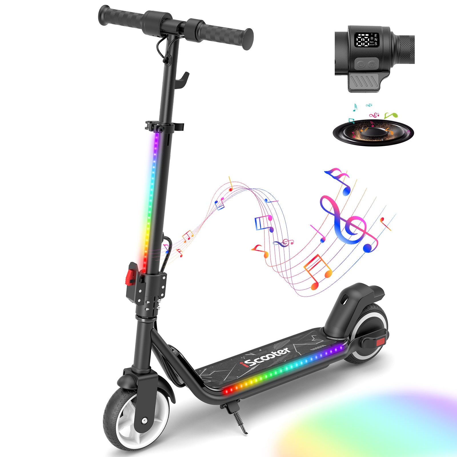 iK3 Electric Scooter, 150W Motor, LED Display for Kids Ages 6-14