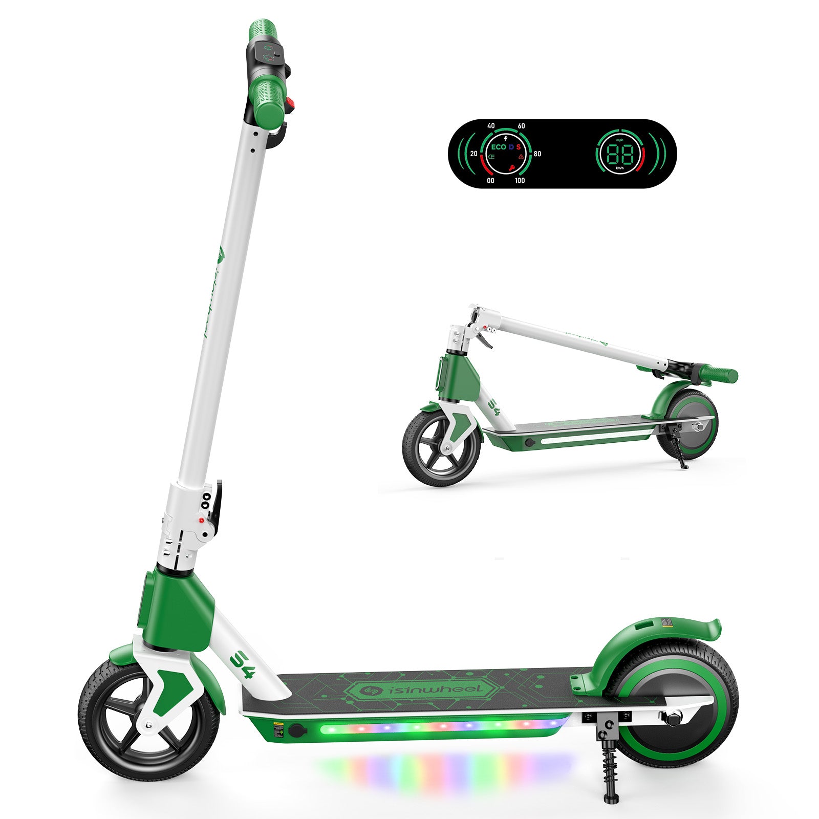 S4 Electric Scooter for Kids Ages 6-14, 200W Foldable Kids Electric Scooter