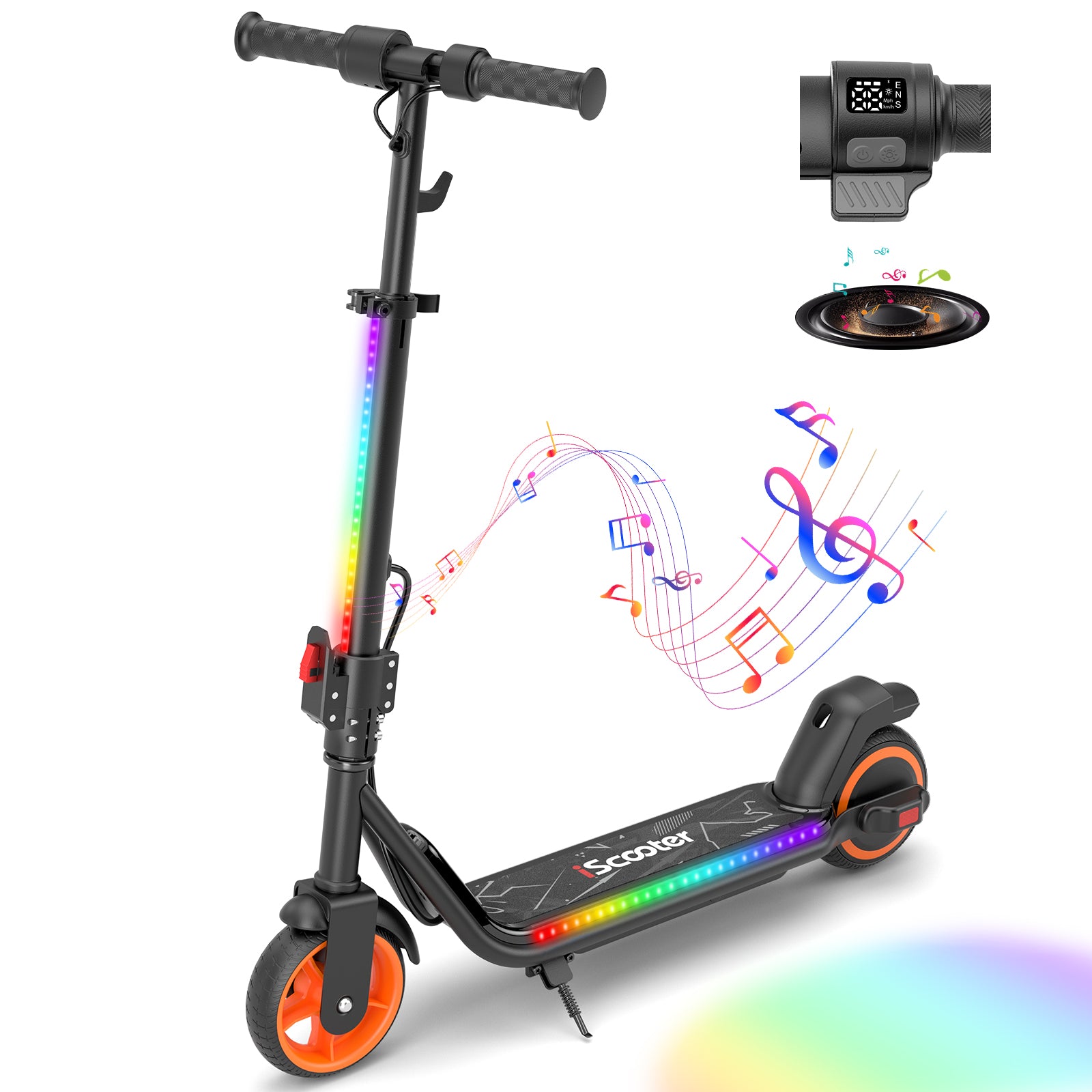 iK3 Electric Scooter, 150W Motor, LED Display for Kids Ages 6-14