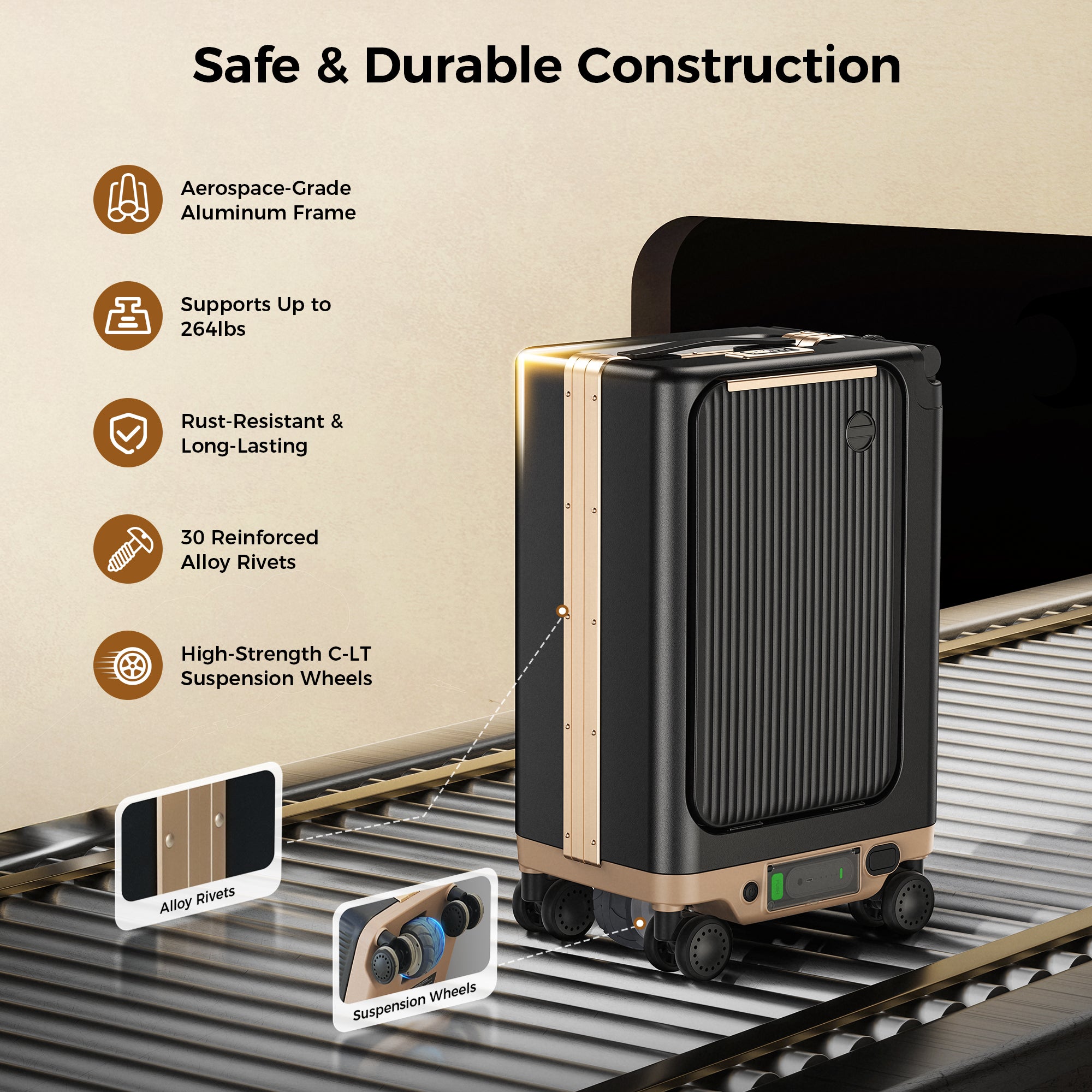 Electric Rideable luggage-20 inch 38L Large capacity