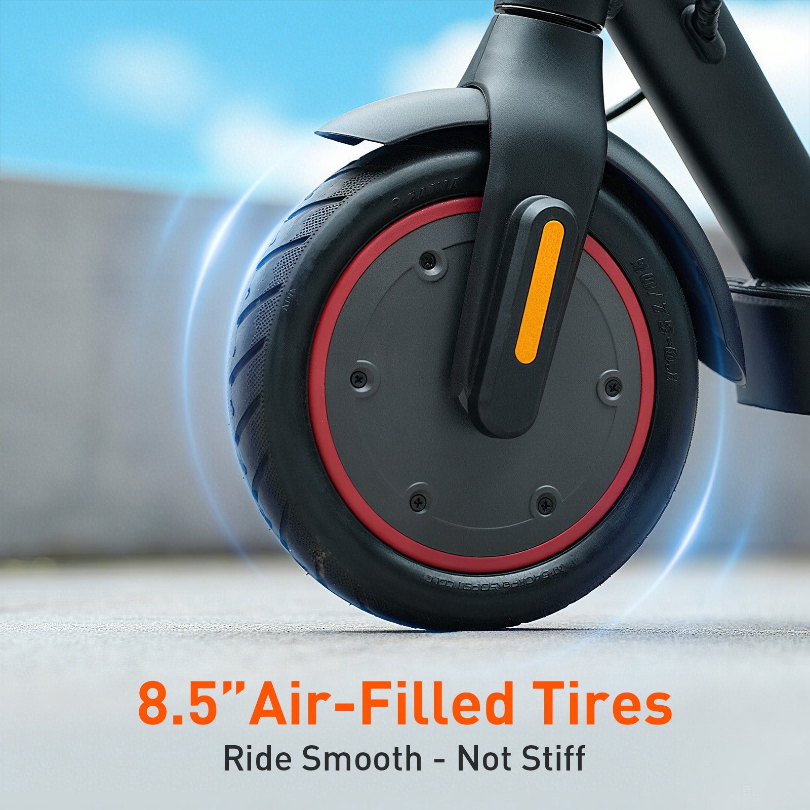 Electric Scooter with APP Control, LED Display,21 Miles Foldable Commuter E-Scooter for Adults,8.5" Pneumatic Tires,3 Gears and Headlight
