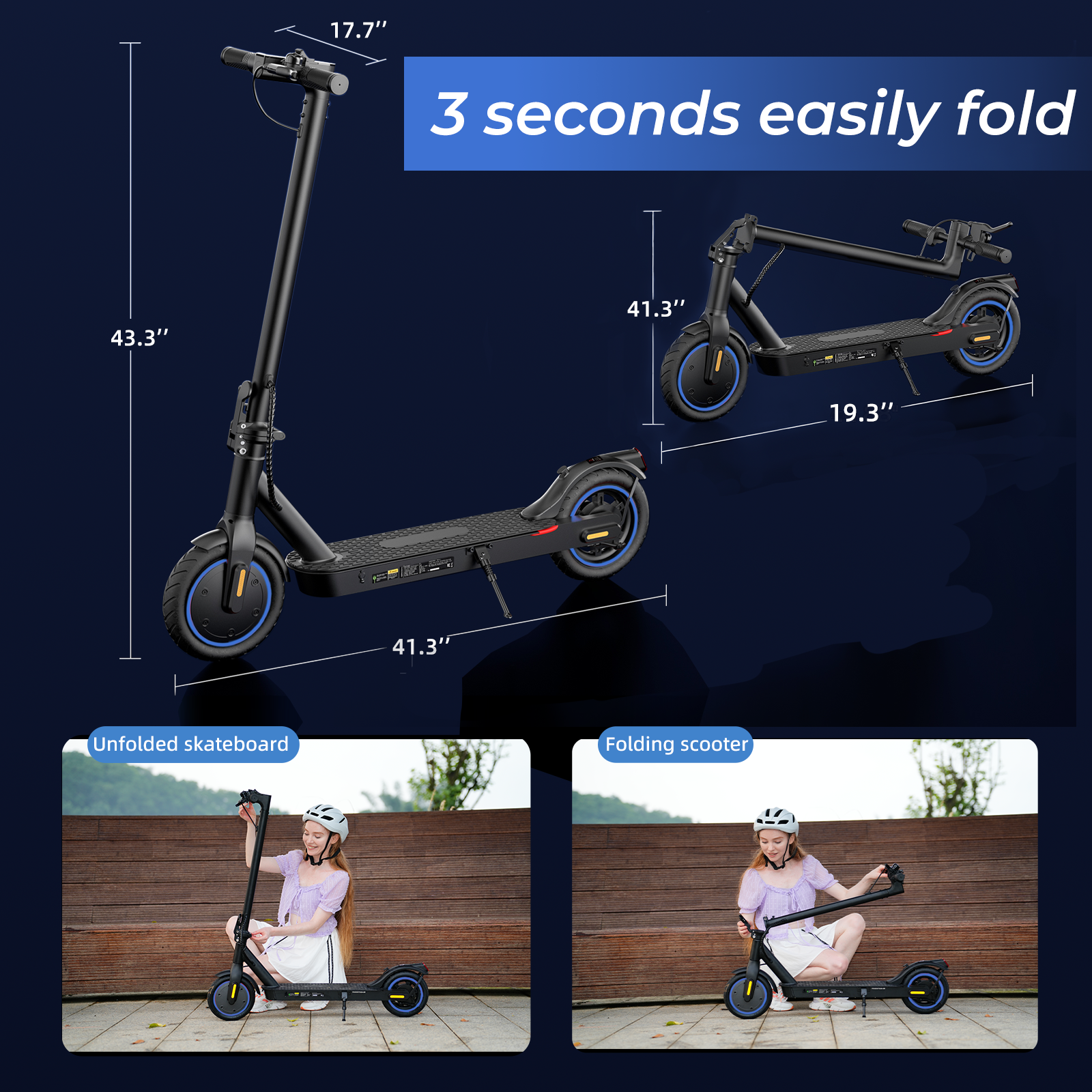 M3 Electric Scooter for Adults 500W Motor
