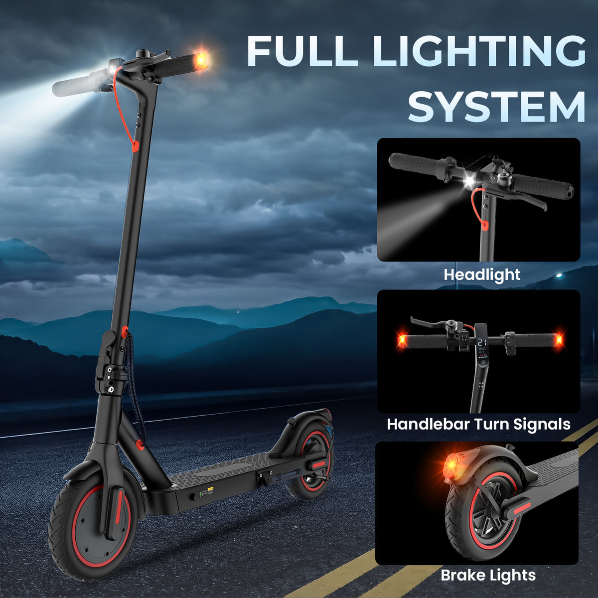Foldable Electric Scooter for Adults, 500W Motor, 36V 10Ah Battery, 18-25 Miles Range, Disc Brake, Smart Lock, Portable Design