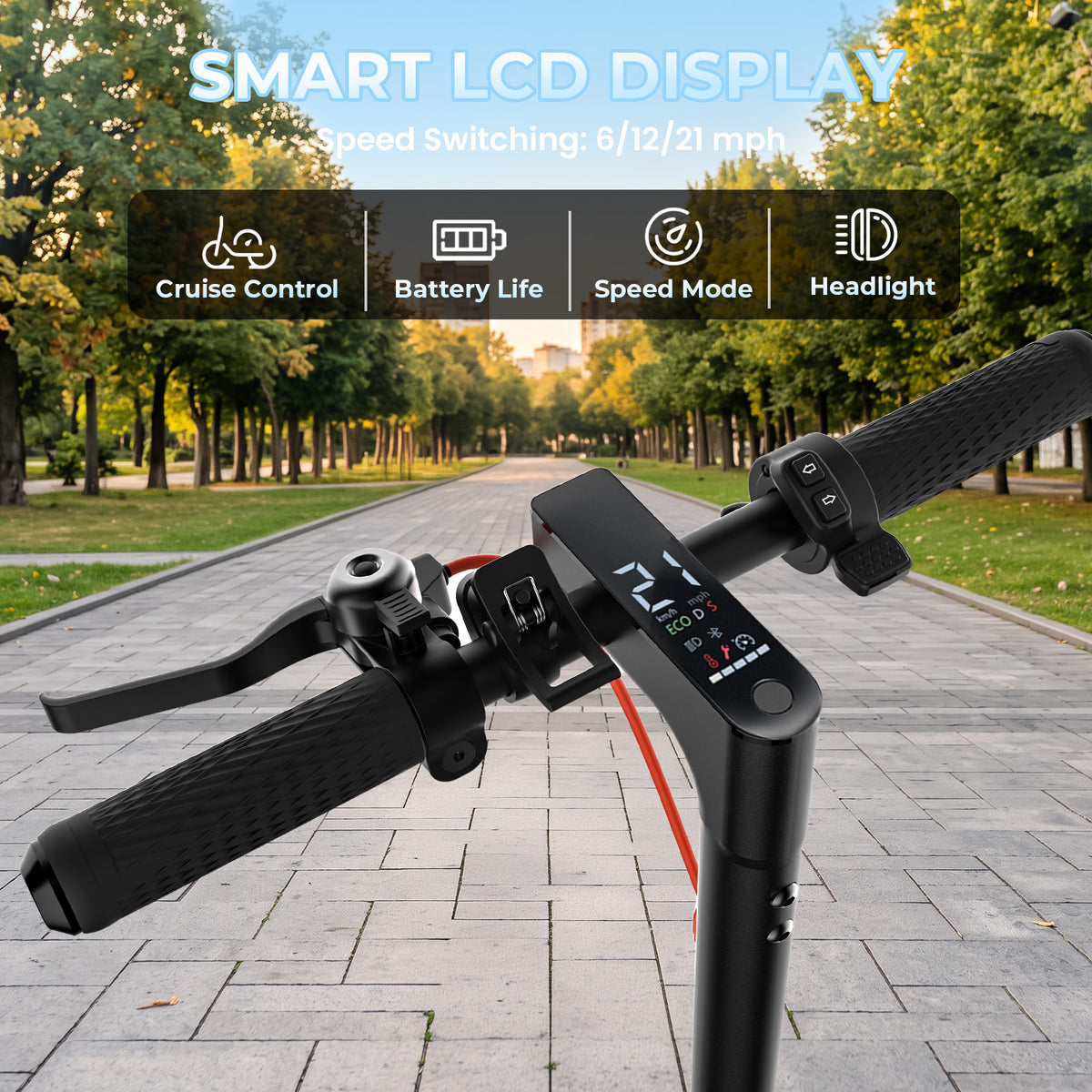 Foldable Electric Scooter for Adults, 500W Motor, 36V 10Ah Battery, 18-25 Miles Range, Disc Brake, Smart Lock, Portable Design