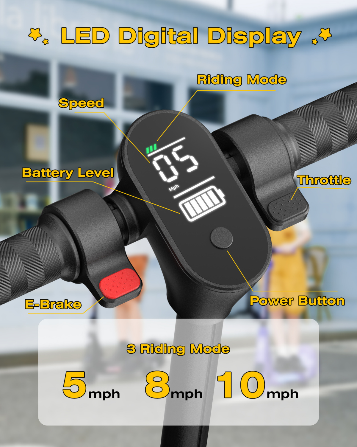 EK8 2-in-1 Electric Scooter with Seat for Kids
